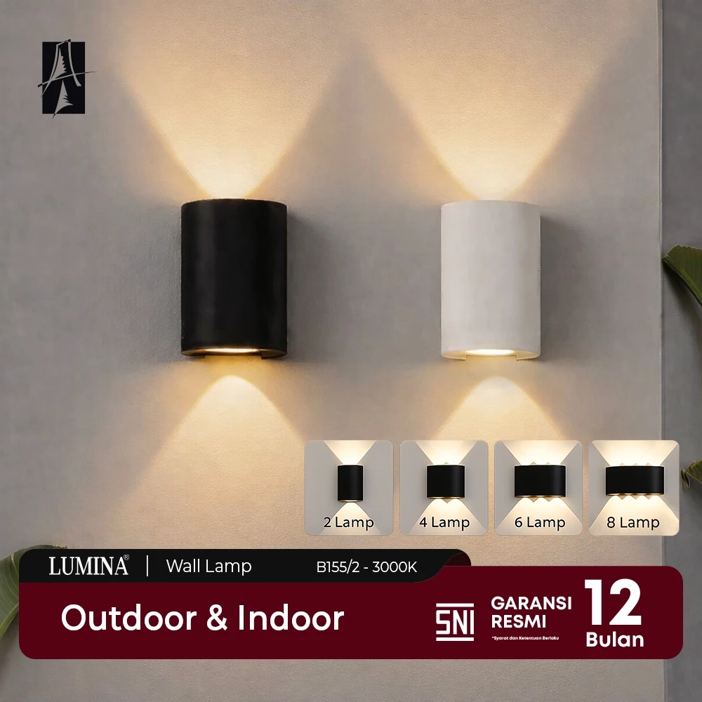 Lumina Lampu Hias Dinding LED Sorot 2 Arah Minimalis Modern Waterproof